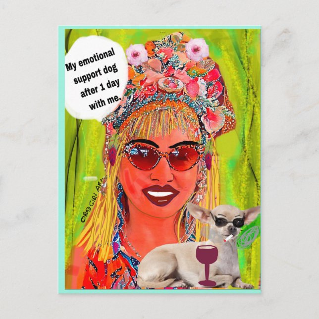 MULTI-PURPOSE-KARTE NACH SCHLECHTER MÄDCHENKUNST POSTKARTE (Vorderseite)