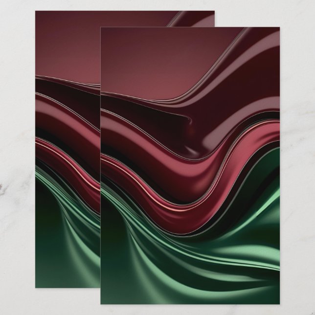 Multi purpose stationery paper in stylish graphic briefpapier (Vorne/Hinten)