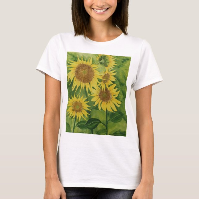 multi Sonnenblumen T-Shirt (Vorderseite)
