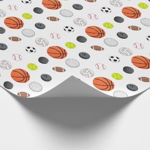 Multi-Sport-Kindergeburtstag Geschenkpapier