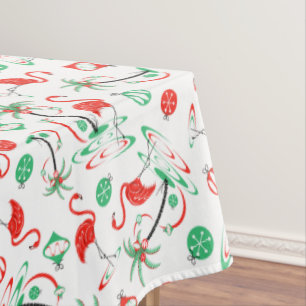 Multi Tischdecke des roten Weihnachtsflamingos