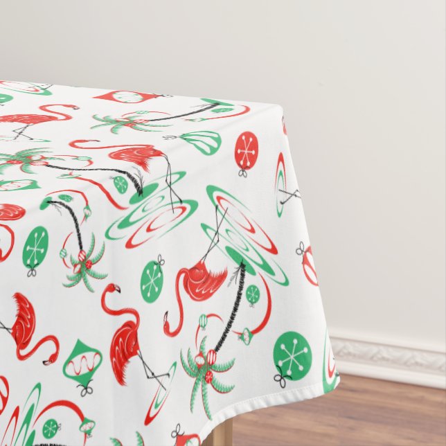 Multi Tischdecke des roten Weihnachtsflamingos (Beispiel)