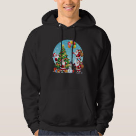 **„Multi-Weihnachtsmann-Weihnachtsspaß – 3D-Cartoo Hoodie