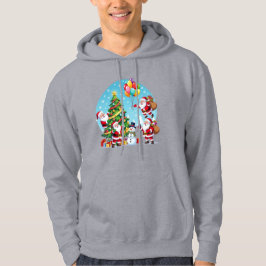 **„Multi-Weihnachtsmann-Weihnachtsspaß – 3D-Cartoo Hoodie