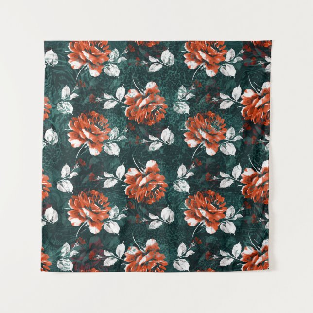 Multicfarbene Dirty Sub-Batik Textur Wandteppich (Vorderseite)
