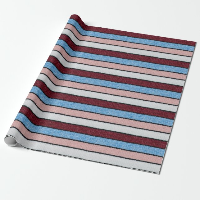 Multicfarbene Stripwolle: Stoffgewebe. Geschenkpapier (Ungerollt)