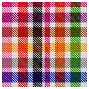 Multicfarbener Flannel Twill Kariert Tartan auf we Stoff