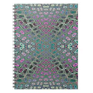 Multicfarbenes Hologramm Butterfly-Fraktal Abstrak Notizblock