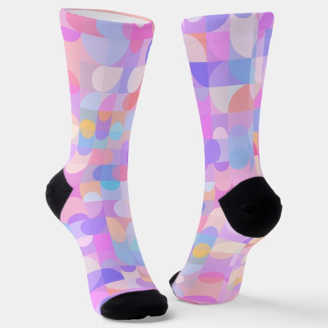 Multicologe Boho Muster Telefonring Stand Socken (Gewinkelt)