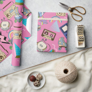 Multicolor 90s geschenkpapier