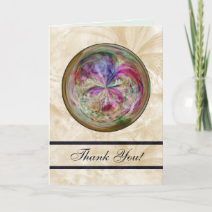 Multicolor Abstract Bubble Mandala Dankeskarte