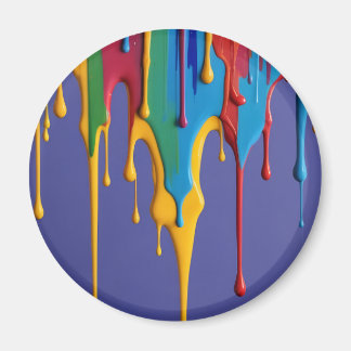 Multicolor Abstrakt AI Artwork Magnet