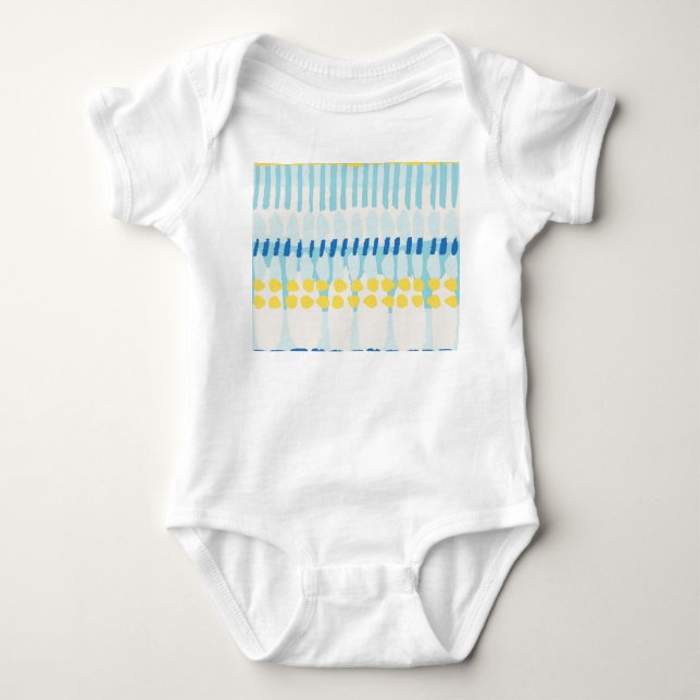 Multicolor Abstrakt gestrichen Nahtloser Hintergru Baby Strampler (Vorderseite)