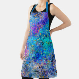 Multicolor Abstrakt Holi Spritzer Malerei Schürze