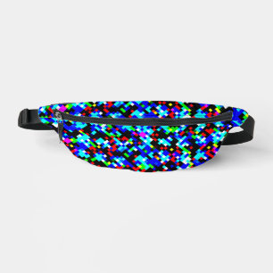 Multicolor-Abstrakt-Pixel-Muster Bauchtasche