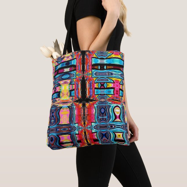 Multicolor Abstrakt Tote Bag Tasche (Von Nahem)