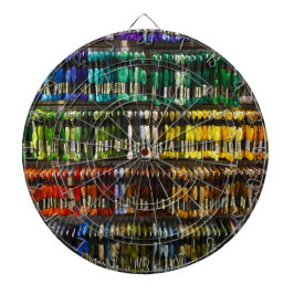 Multicolor Abstrakt Weave Dartscheibe