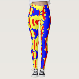 Multicolor-abstrakte Leggings "Ratti_Creative_Arts