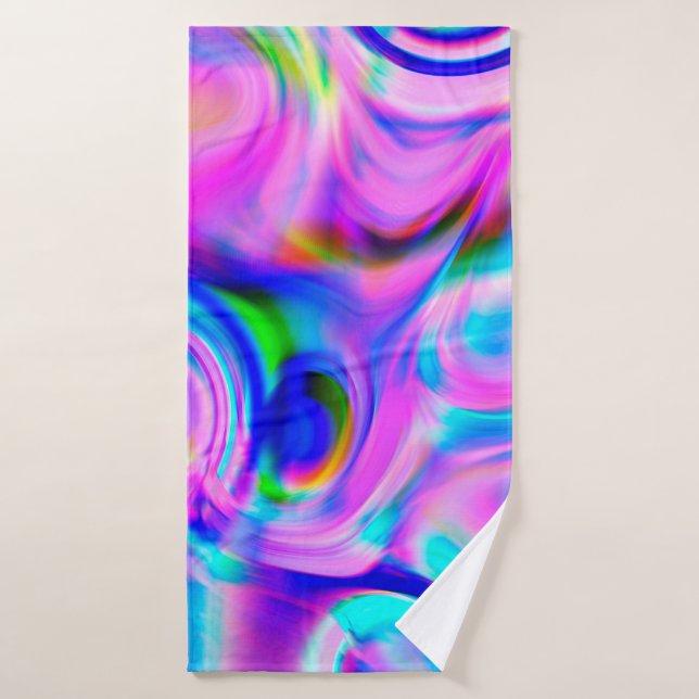Multicolor abstrakter Hintergrund. Farbiges Muster Badehandtuch (Badehandtuch)