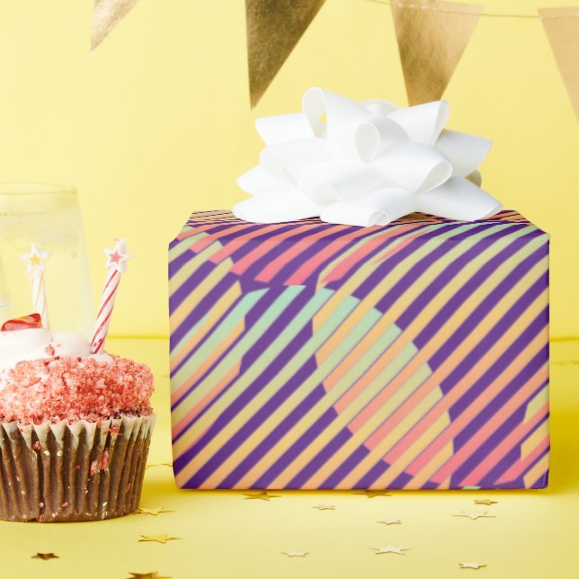 Multicolor-Abstrakter Kreis Geschenkpapier (Geburtstagsparty)