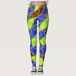 Multicolor-abstraktes Muster "Ratti_Creative_Arts" Leggings