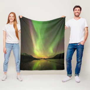 Multicolor Aurora Fleecedecke