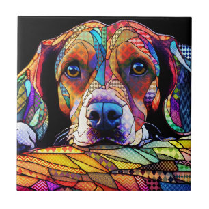 Multicolor Beagle Dog 178 Fliese