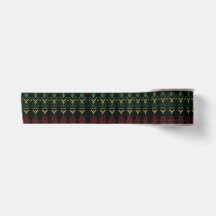 Multicolor Black History Month Geography Ribbon