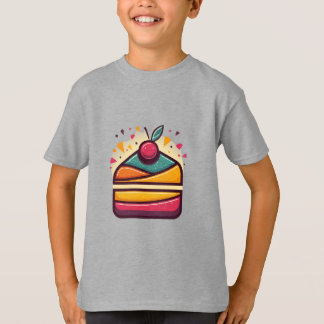 Multicolor Cake-Designed T-Shirt
