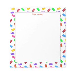 Multicolor Candy Bears Simple Notizblock