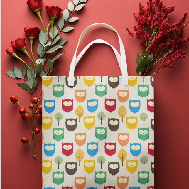 Multicolor-Cartoon-Scheckbeutel Mittlere Geschenktüte (gift bag, birthday surprise gift bag, teddy bear gift bag, wine gift bag, travel bag, use and throw )