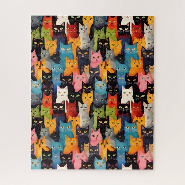 Multicolor Cats Puzzle (Vertikal)