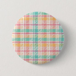 Multicolor Checkered Kariert Button