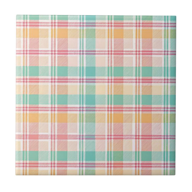 Multicolor Checkered Kariert Fliese (Vorderseite)