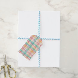 Multicolor Checkered Kariert Geschenkanhänger