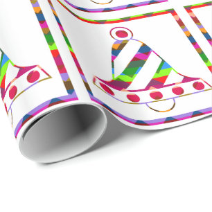 Multicolor Christmas Bells Geschenkpapier