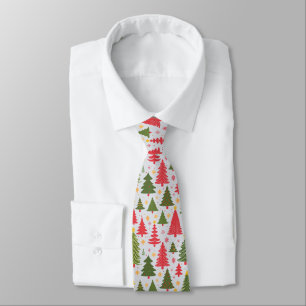 Multicolor Christmas Tree Krawatte