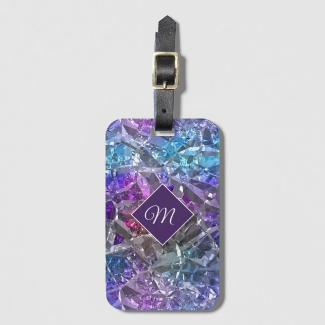 Multicolor Crystal Gepäckanhänger (Vorderseite Vertikal)