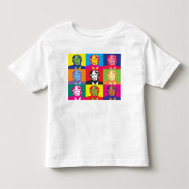 Multicolor Donald Trump Kleinkind T-shirt