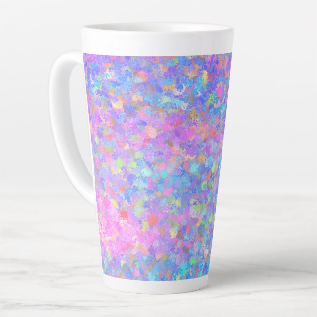 Multicolor Dot Art-Kaffee Milchtasse (Linke Ecke)