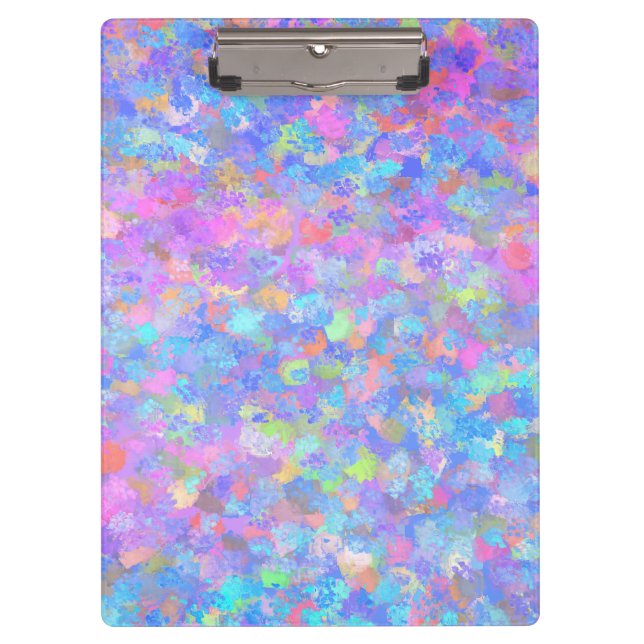 Multicolor Dot Art Klemmbrett (Vorderseite)