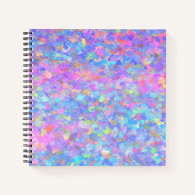 Multicolor Dot Art Notizbuch (Vorderseite)