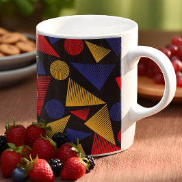 Multicolor-Dreieck-Muster Kaffeetasse