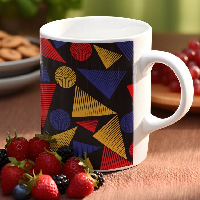 Multicolor-Dreieck-Muster Kaffeetasse (Mugs)