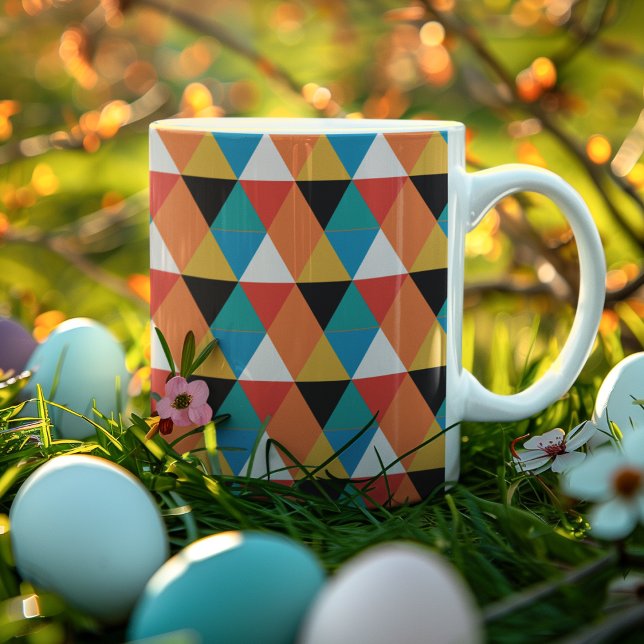Multicolor-Dreieck-Muster Kaffeetasse (Mugs)