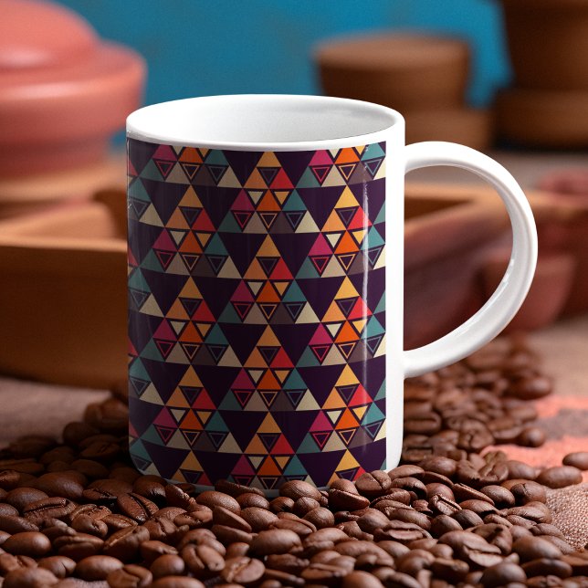 Multicolor-Dreieck-Schnittplatine Kaffeetasse (mugs and cups)