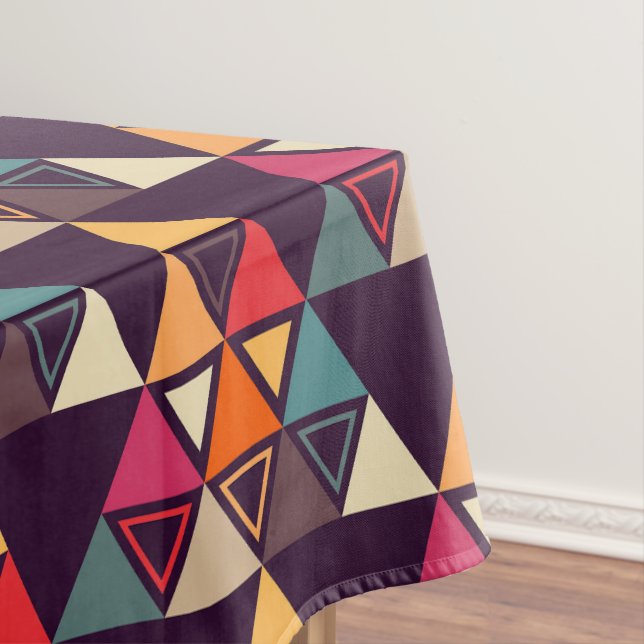 Multicolor-Dreieck-Schnittplatine Tischdecke (Beispiel)