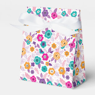 Multicolor-elegantes, gediegenes Blumenmuster Geschenkschachtel