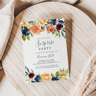 Multicolor Elegantes Party Einladung