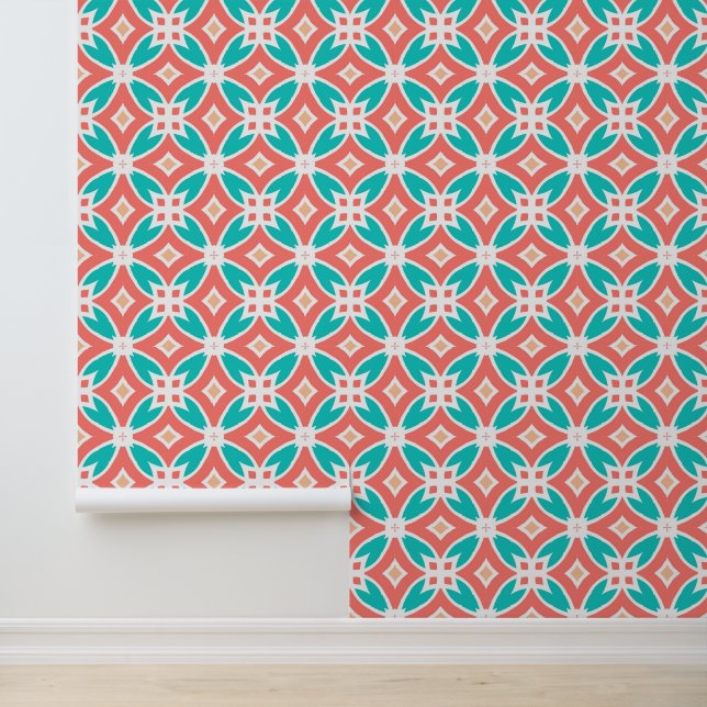 Multicolor Ethnic Muster Tapete (Anwendung)